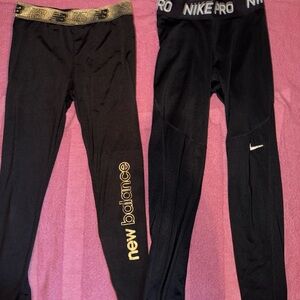 Two Pairs of leggings: New balance & Nike ♡